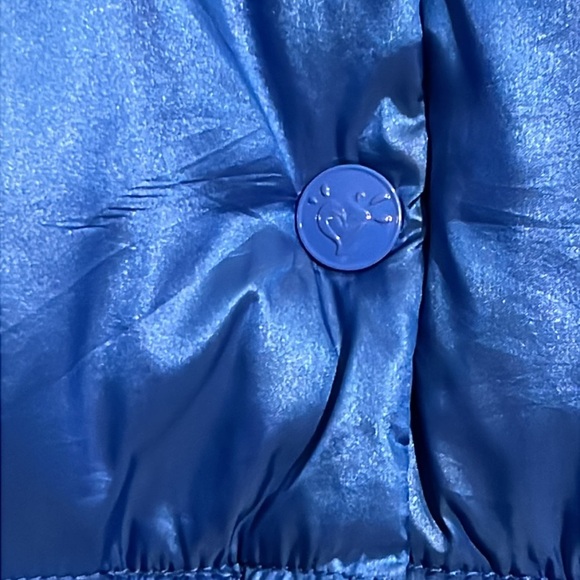 Justice Puffer Jacket -  Girls 20+- Cotton - Front Zip Blue. HOOD IS MISSING. - Picture 3 of 11